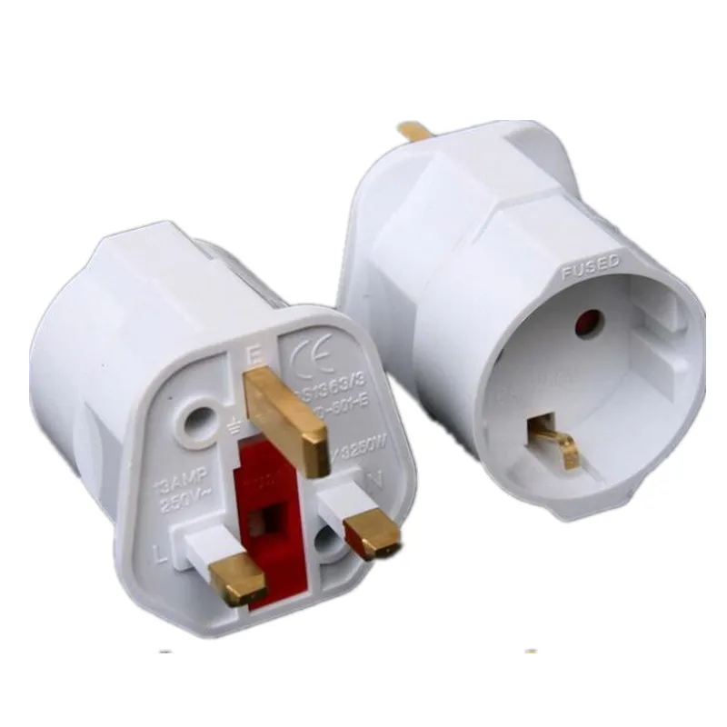 Multifunctional Eu Euro European To Uk Plugs Adapter Power Converter