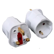 Multifuncional ue euro europeu para reino unido plugues adaptador conversor de energia plugues 2 pinos tomada viagem 250v 13a universal adaptador