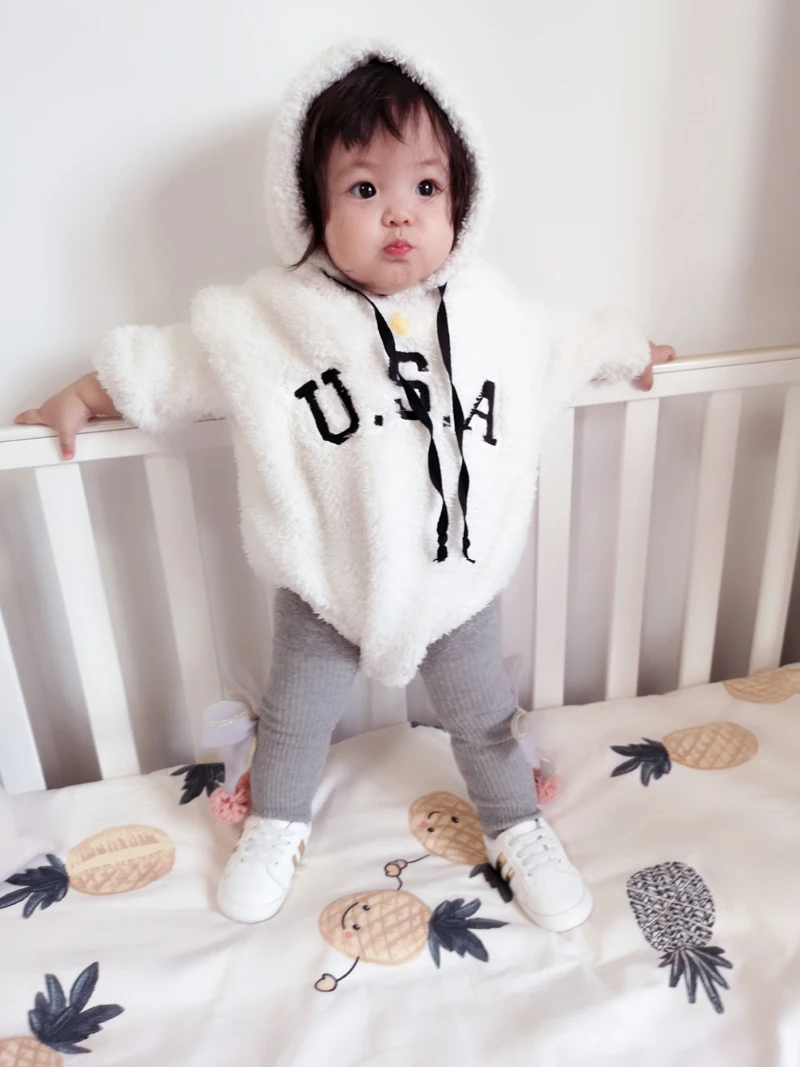 Korean-Baby-Bodysuits-Version-Of-Baby-Letters-Loose-Jacket-Autumn-Triangle-Conjoined-Blouse-Baby-Girl-Clothes (2)
