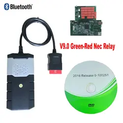 Новинка! 2018 сканер для delphis vd ds150e cdp 2015R3 keygen bluetooth vd tcs cdp obd2 obdii инструменту диагностики с V9.0 реле