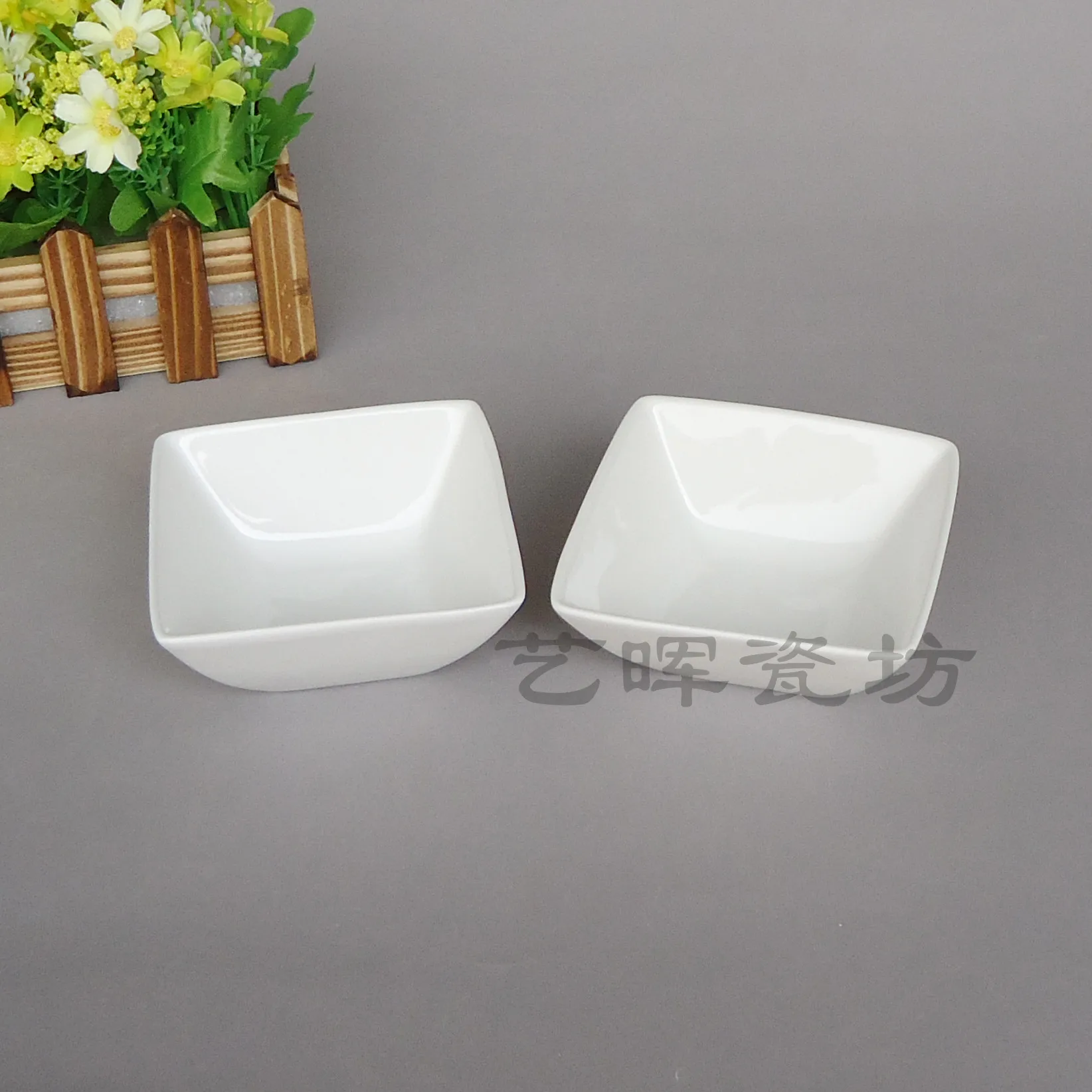 Ceramic square small food bowl snack & dessert bowlin Bowls from Home