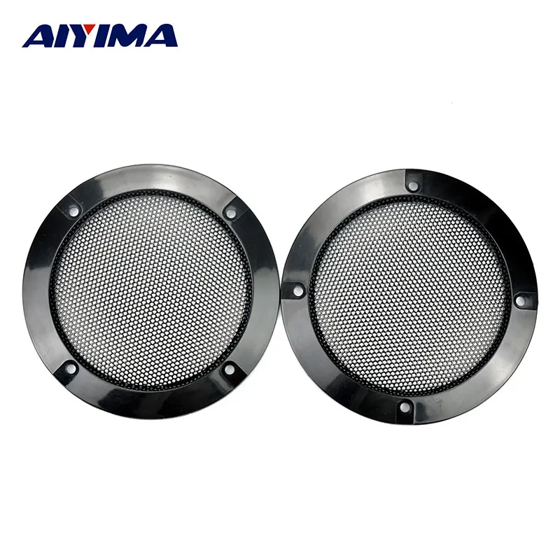AIYIMA 2Pcs 4Inch Audio Portable Speakers Matt Type Circle Speaker