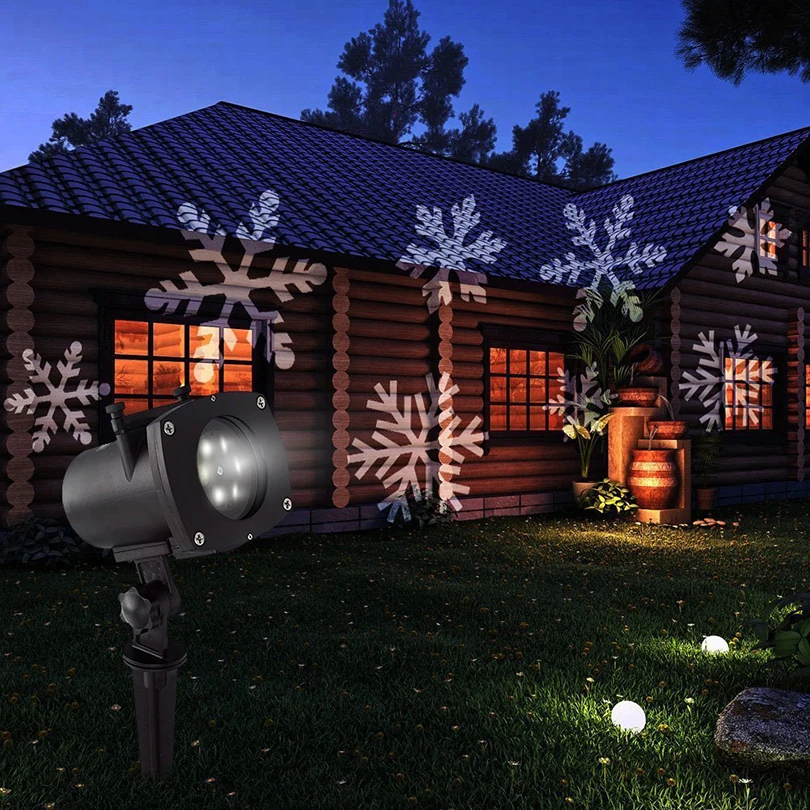 12 слайд светодиодный лазерный проектор свет открытый водостойкий сердце снег Рождество День рождения для всех праздничный декор для