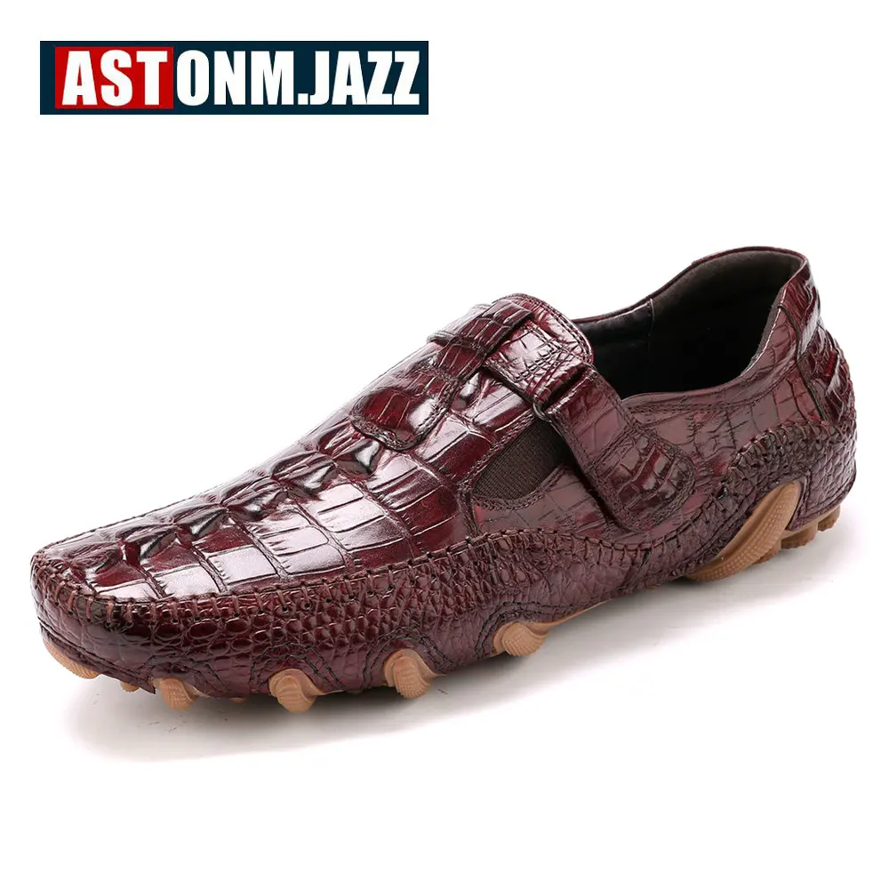 New Men's Octopus Leather Driving Shoes Crocodile Slip On Loafers For Mens Casual Shoes Moccasins Business Clogs Shoes Branded New Men's Octopus Leather Driving Shoes Crocodile Slip On Loafers For Mens Casual Shoes Moccasins Business Clogs Shoes Branded