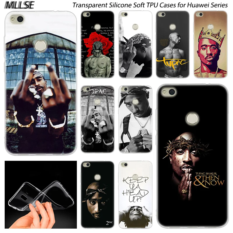 

2Pac Tupac Amaru Shakur Silicone Case for Huawei NOVA 3 3i 4 Honor 7A Pro 7S 6X 7X 8X 8 9 10 Lite Play View 20 Fashion Cover