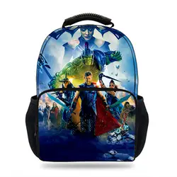 Mochila детей 3D фильм Тор: Рагнарек символов печати рюкзак школьные сумки для мальчиков и девочек Подростковая дорожная книги рюкзак