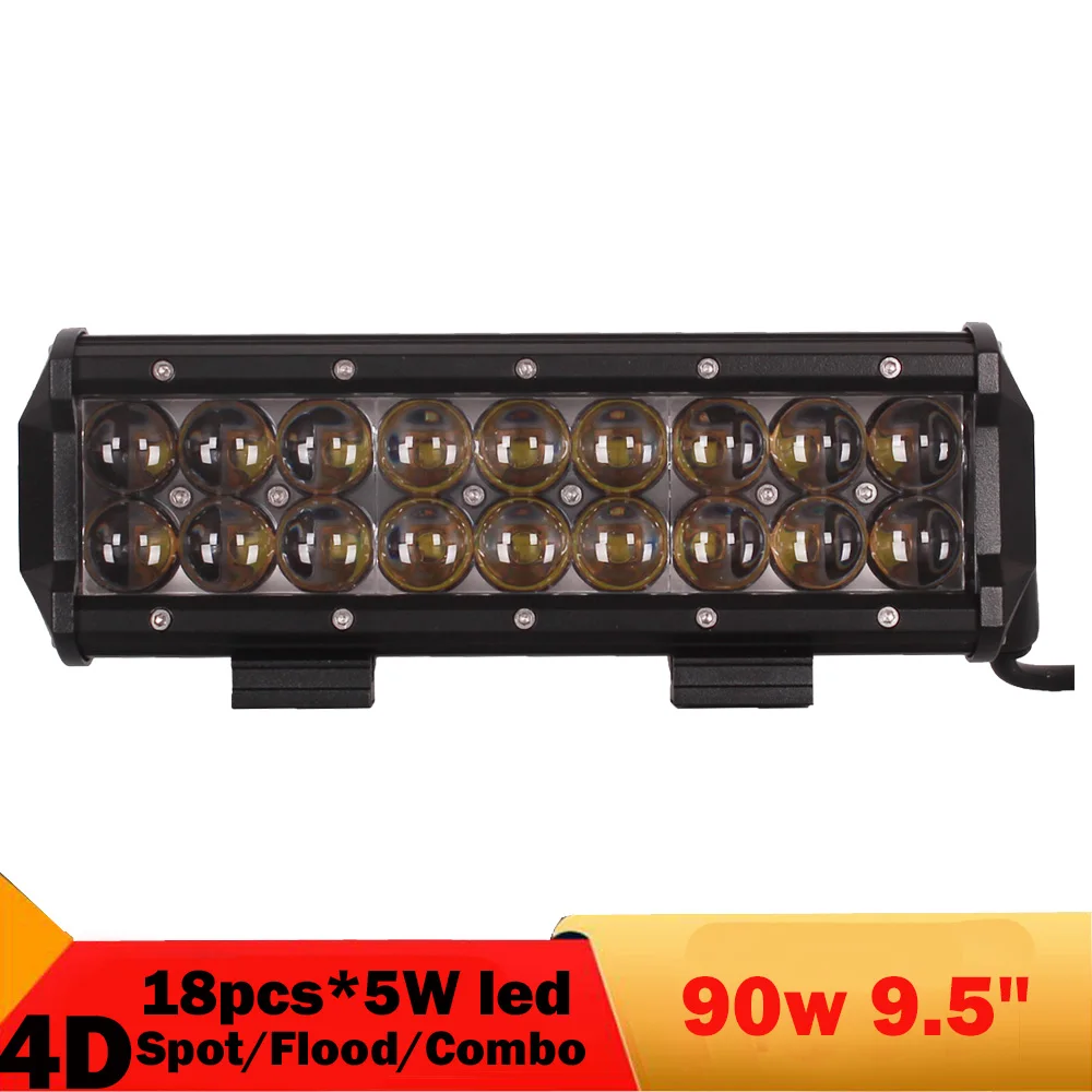 

90W 9 Inch Led Work Light For Motorcycle Truck Pickup Cab Wagon Driving light Spot Flood Combo 4x4 Offroad DRL Fog Lamp 12V 24V