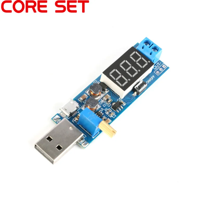 DC-DC 5V to 1.2V-24V USB Step UP/Down Power Supply Module Adjustable Converter Buck-boost Power Regulator Module