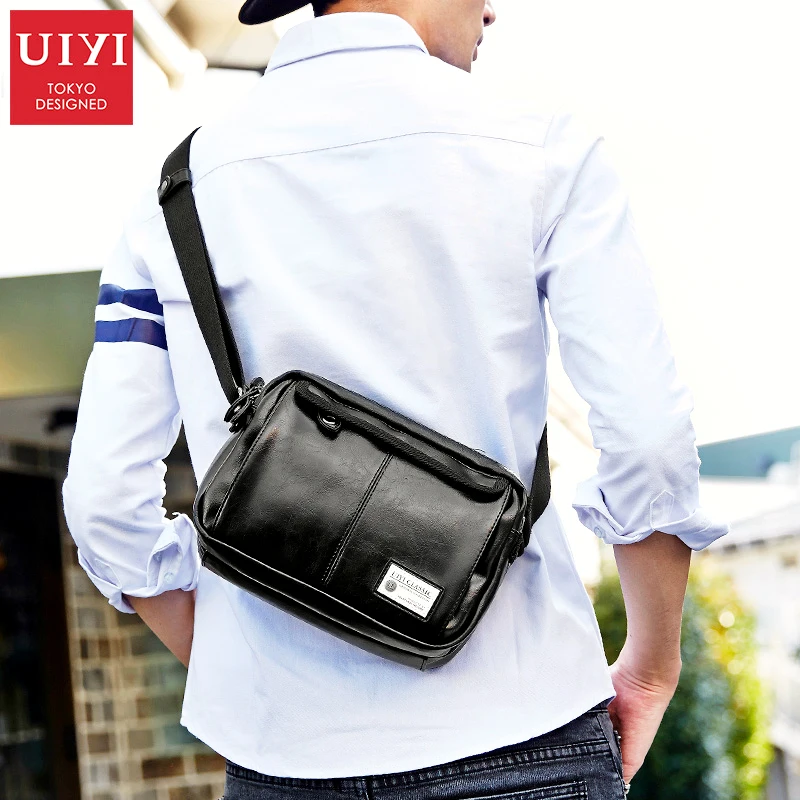 UIYI, высокое качество, популярные водонепроницаемые сумки-мессенджеры, мужские сумки на плечо из пвх и полиэстера, Мужская модная кожаная сумка