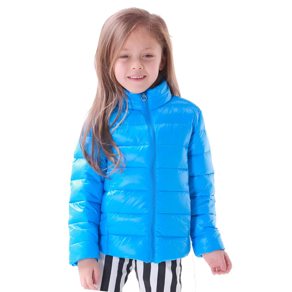 Children's Down Jacket Winter Clothes Thin Thermal Dark Solid Casual