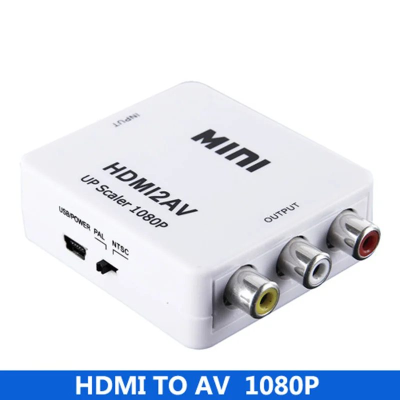 Адаптер HDMI в AV HD 1080P AV/RCA CVBS мини адаптер HDMI2AV для ТВ PS3 компьютера ПК