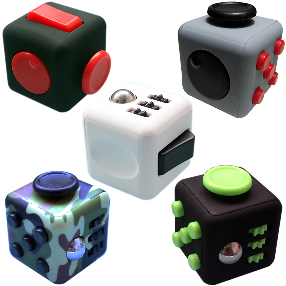 

Anti-stress Cube Desk Squeeze Cube Toys Focus on Stress Relief Hand Magic Cube Finger Cubo Kubus Mini Cube Games and Puzzles