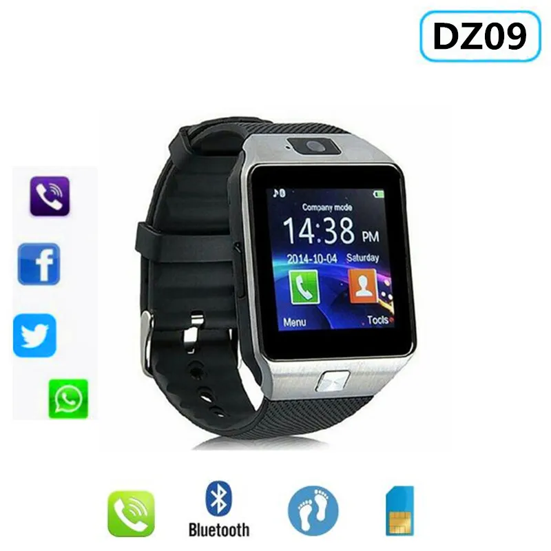 

DZ09 Smart Watch Clock With Sim TF Card Slot Push Message Bluetooth Connectivity Android Phone Better Than Smartwatch Men Watch