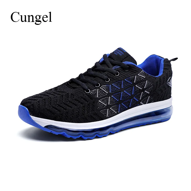 Cungel Men Spring/Summer Running shoes Breathable Sport shoes Sneakers Jogging shoes Anti-skid Air cushion Shock absorption