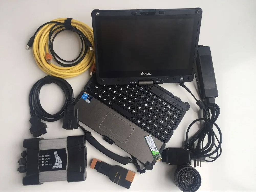  for bmw icom next diagnostic tester computer getac v110 laptop i5 4g with 480gb SSD newest software