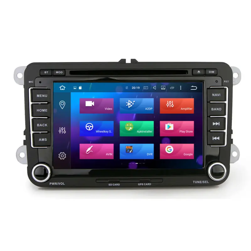 Aoluoya Оперативная память 4 Гб 8-Core Android 8,0 Автомагнитола DVD gps PlayerFor Фольксваген Гольф 5 6 поло Passat Tiguan Jetta EOS Sharan Touran