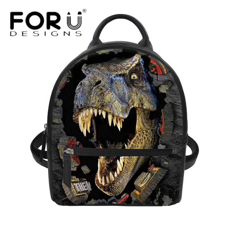 FORUDESIGNS/крутая женская сумка из искусственной кожи с принтом динозавра и собаки, модная сумка через плечо для девочек, Сумки С Короткими Ручками - Цвет: 5542Z4