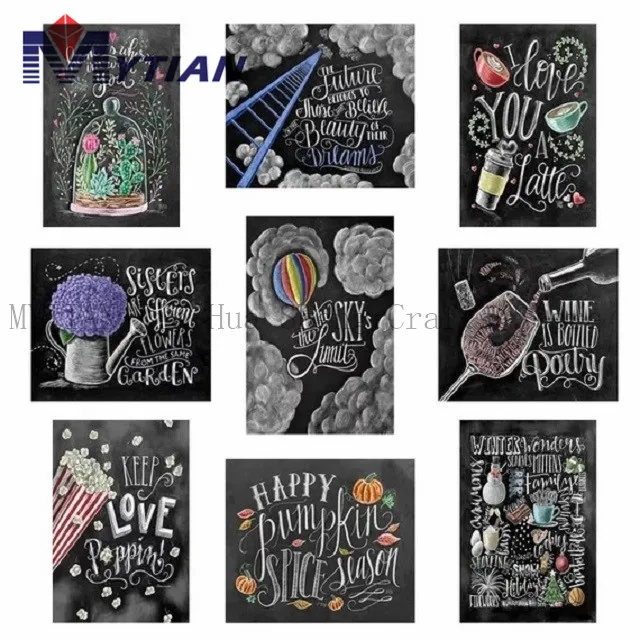 

MYTIAN 5D DIY Diamond Painting Home Decoration Love Text Mosaic Cross Stitch Full Square Round Drill 3d Diamond Embroidery Gift