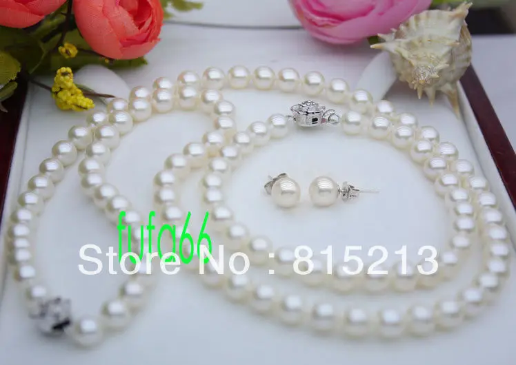 

ddh0015 PERFECT 6.5-7MM AAA++ WHITE AKOYA PEARL NECKLACE SET