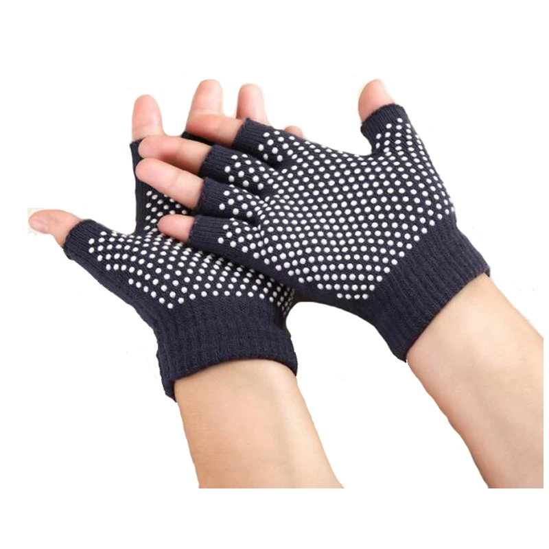 WomenMen Training Gym Gloves Body Building Sport Fitness Weight Lifting Gloves Soft Yoga Gloves Non-Slip Fingerless Design      (11)
