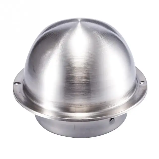 Vent Outlet Cover Round Ventilation Cover Bull Nosed Wall Stainless Steel Diameter 100mm/120mm/150mm