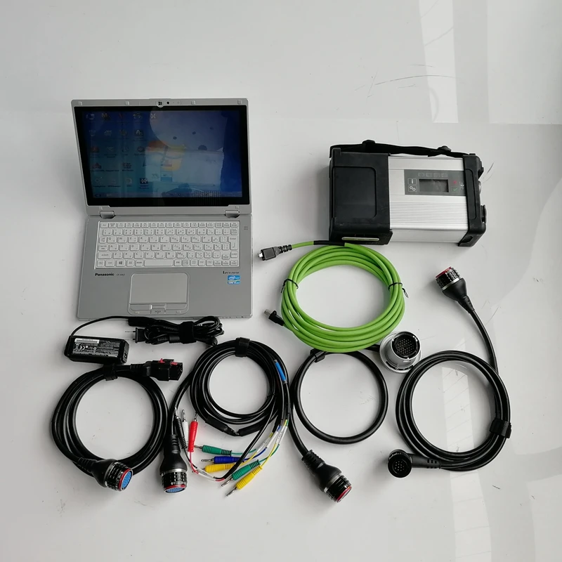 Mb Star C5 SD Compact 5 с программным обеспечением V12/ в 480 ГБ Мини SSD и используется Toughbook Cf-AX2 I5 4G для автоматического диагностического инструмента