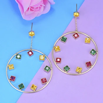 

GODKI Luxury Long Tassel Drops Dangle Earrings For BridalTrendy Cubic Zirconia Women Wedding Party Jewelry Addiction 2019