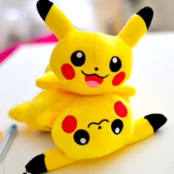 

Kawaii Plush Pikachu pencil case Cartoon Bts Pokemon pencil bag for kids toy gift Korean stationery pouch Office school supplies