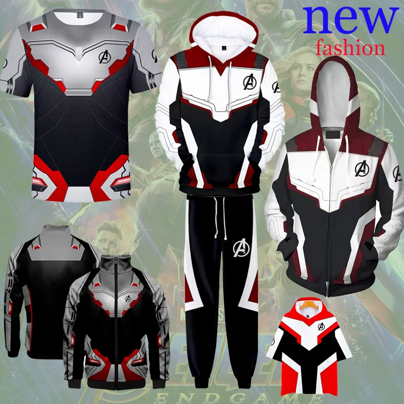 Hot The avengers endgame Marvel Hoodies Men Quantum Realm Avengers Sweatshirts men autumn new Fashion 2019 men's clothing tops