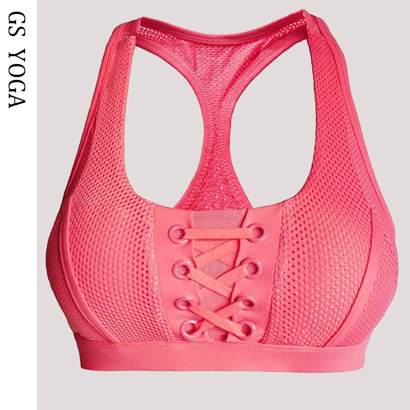 Women High Strength Sports Bras Fitness Vest Gym Running top Workout Underwear Gym Outdoors