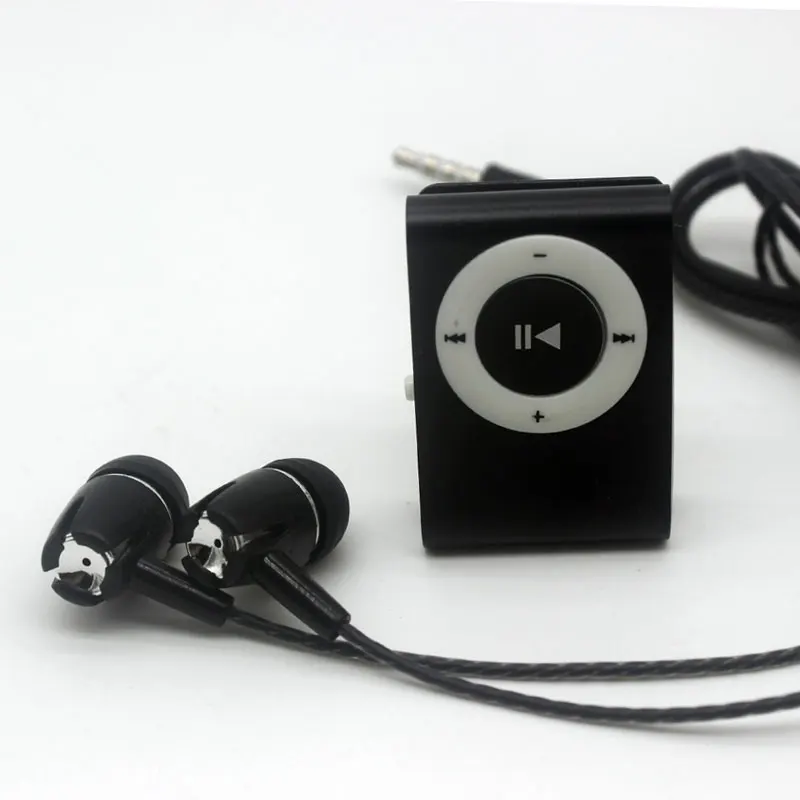 

2018 Hot Sale Mini Clip MP3 Music Players Support TF Card With Earphone & Mini USB Free shipping