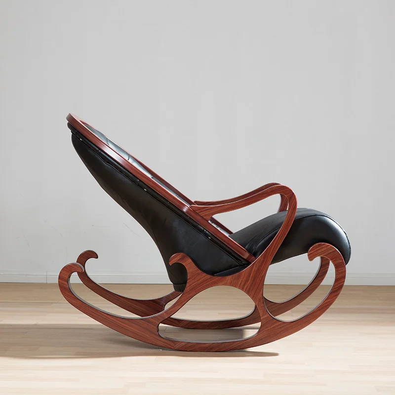 solid wood rocking chair recliner suitable for the living room good quality chairs antique wooden furniture