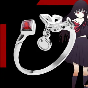

Hell Girl Jigoku Shoujo Ai Enma Ring 925 Silver Cos Christmas New Year Gift USA size 6/7/8/9 adjustable