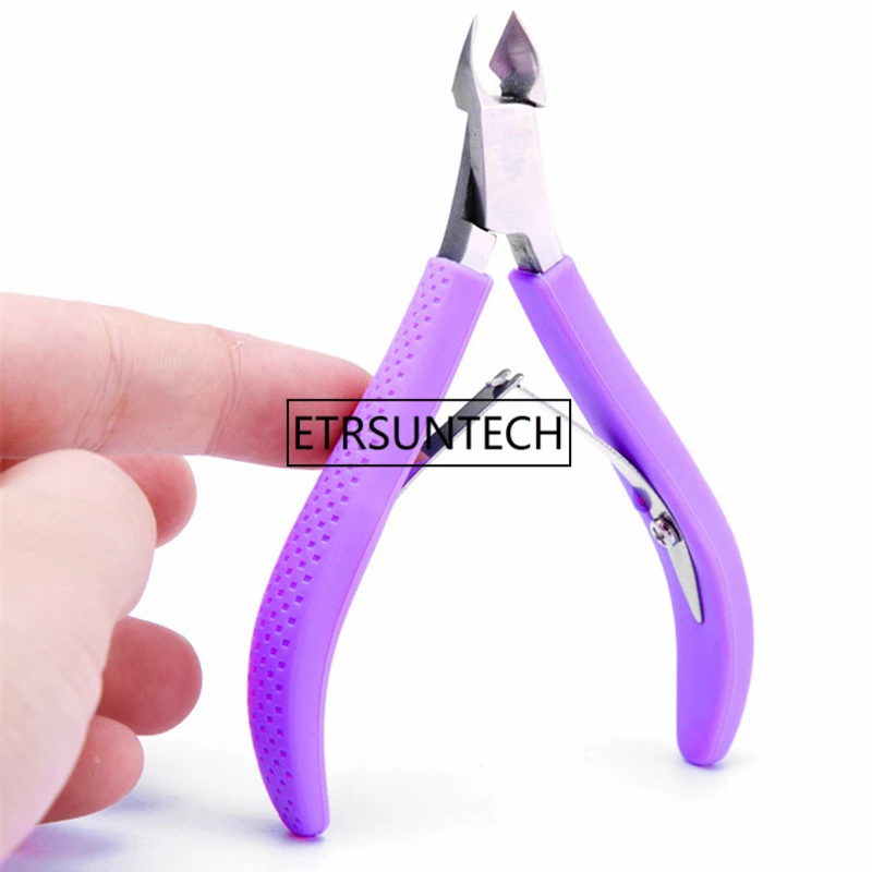 Mulheres da Arte do Unha de Aço Inoxidável Cuticle Nipper Clipper Manicure Alicate Cortador Ferramenta Unha Cutícula Tesoura F1680 13 Beleza e saúde