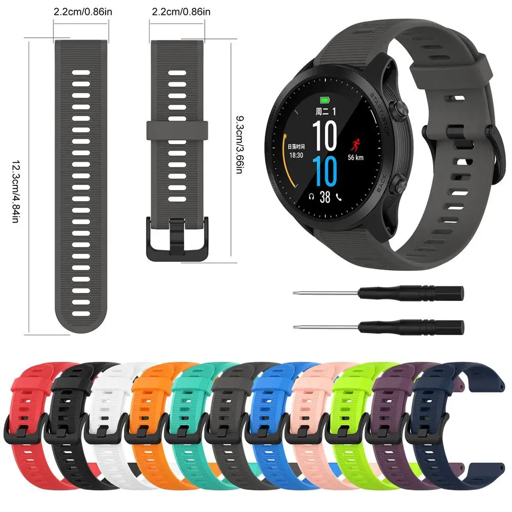 

For Garmin Forerunner 945 935 fenix5 Plus fenix5 quatix5 quatix5 Sapphire Smartwatch 22mm Soft Band Replacement Watch Straps