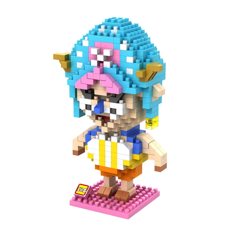 LOZ One Piece Мини блоки Луффи микро тысячи солнечных строительных игрушек Веселые