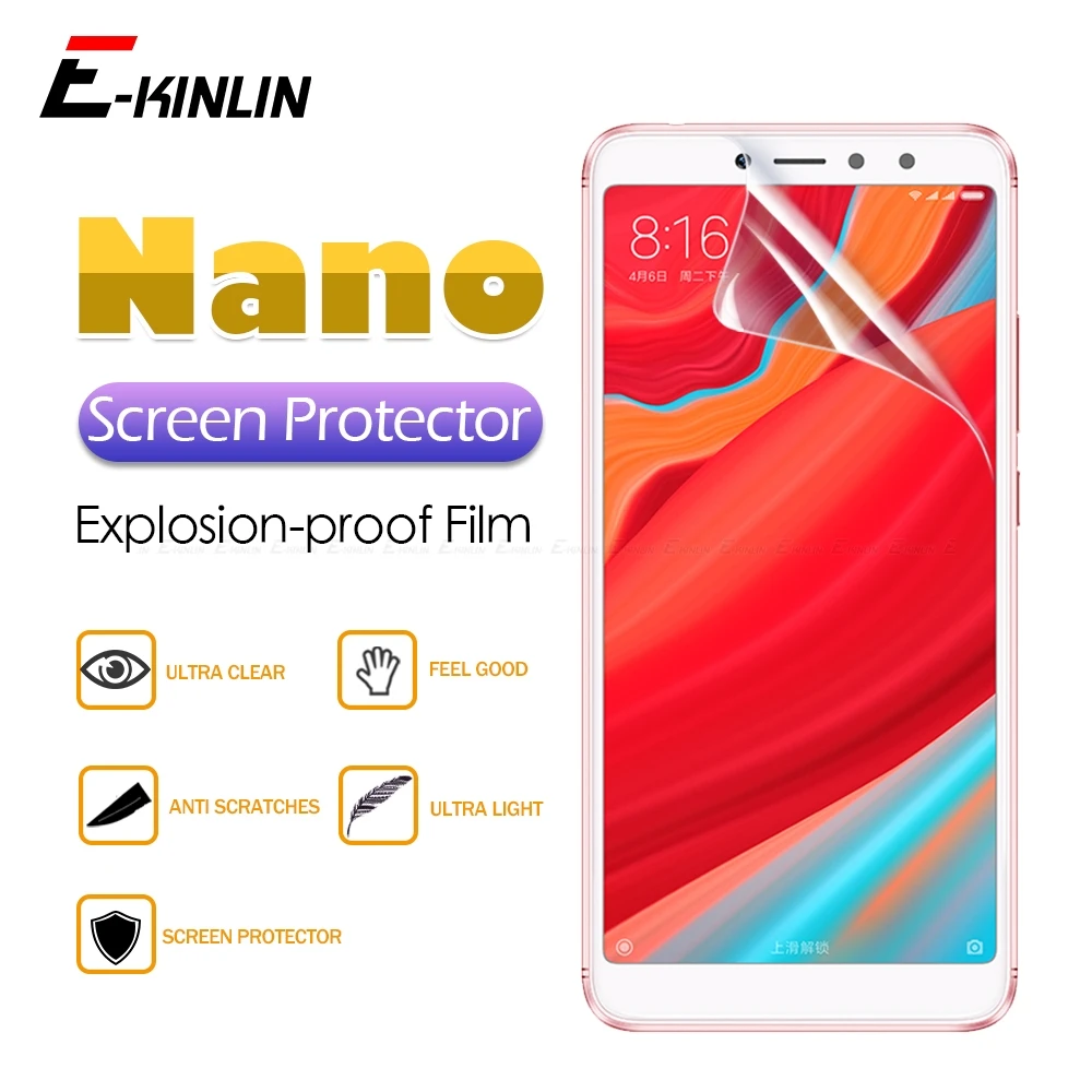 

Clear Screen Protector Display Soft Nano Anti Explosion Protective Film For Xiaomi Redmi S2 Note 5A 4X 4 Global Prime 6A 6 Pro