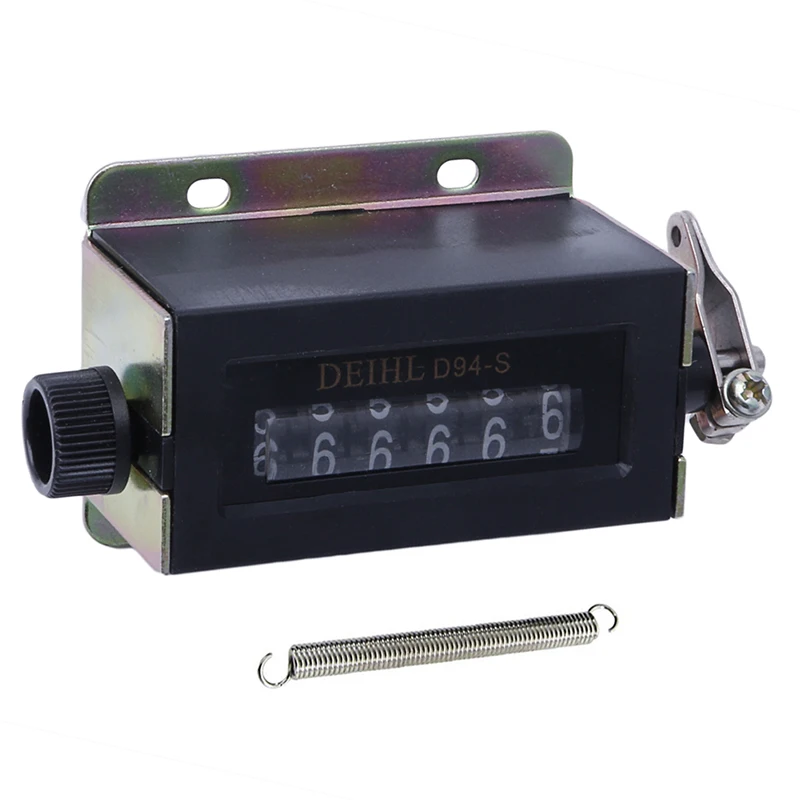 

0-999999 6 Digit Counter D94-S Resetable Mechanical Pulling Count Counter