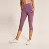 Calf-Length Pants High Waist Women Yoga Pants Workout Capri Pant Sport Leggings Fitness Training Gym Tights with Side Pocket 1