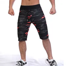 Летние мужские камуфляжные шорты из чистого хлопка большого размера, свободные шорты с завязками, короткие шорты с пятью точками