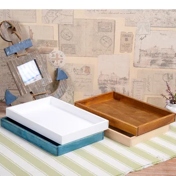 

Retro Wooden Grocery Desk Storage Box Home Furnishing Solid Wood Tray Old Wooden Pallet Wedding Decoration Storage Box