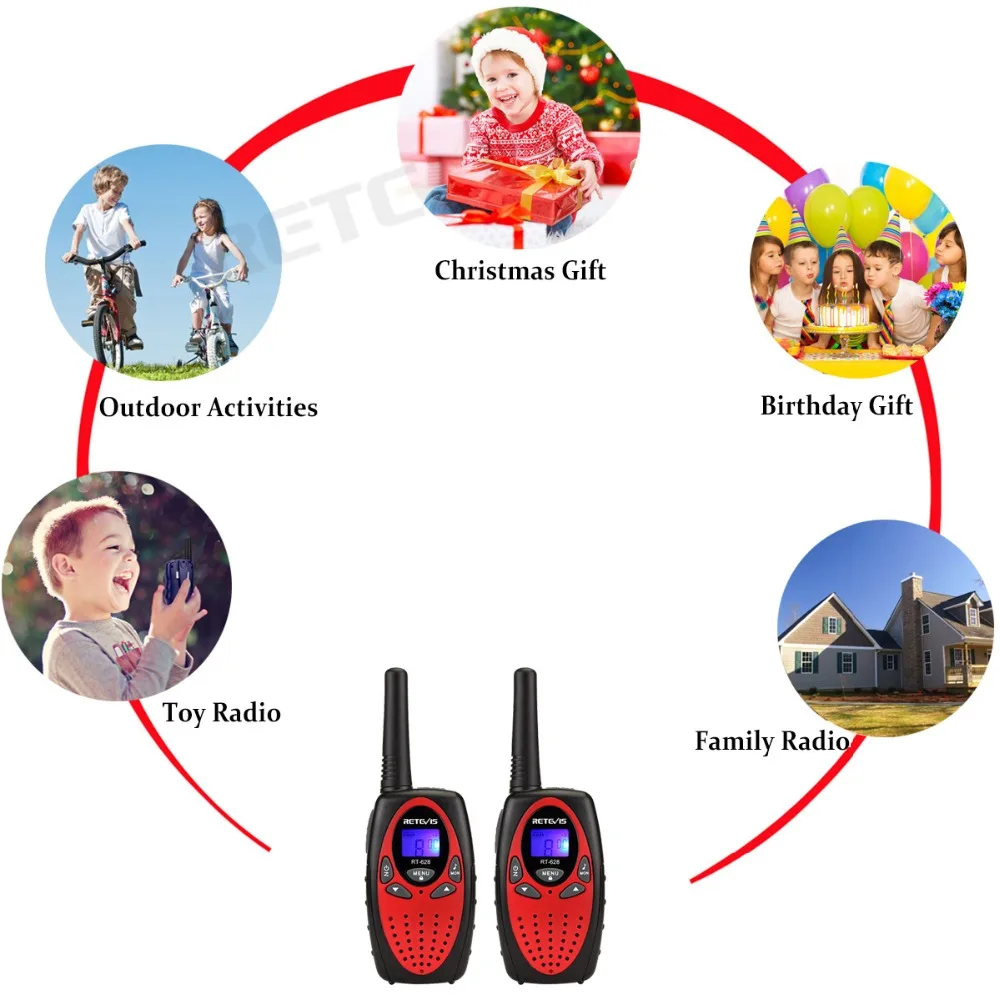 2 шт. RT628 рации Walkie Talkie 0.5 Вт UHF Европа Частота 8 КАНАЛЬНЫЙ 446 МГц ЖК Дисплей