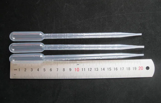 100 x 5ML Disposable Plastic Pasteur Pipettes 5cc Scaled