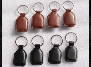 

100PCS/LOT No.1 TK4100/EM4100 leather keyfobs for access control free shipping