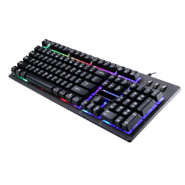Best Offers English 2 Color Backlight Gaming Keyboard 104 Keys USB Wired Keyboard Game Waterproof Keyboard for Desktop PC Best Offers English 2 Color Backlight Gaming Keyboard 104 Keys USB Wired Keyboard Game Waterproof Keyboard for Desktop PC