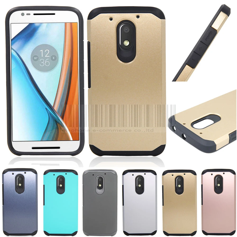Чехол для Motorola Moto E3 G4 Z Play Plus двухслойный тонкий гибридный противоударный