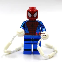 50 шт. строительные блоки супергероя Chrom Человек-паук, блоки, друзья для мальчиков, детские игрушки brinquedos menina