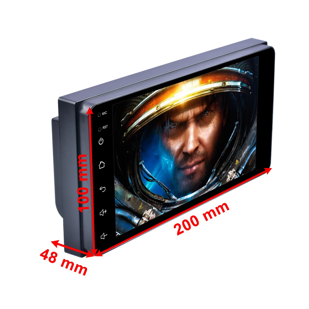  Podofo 2 din Auto Radio Android 7 