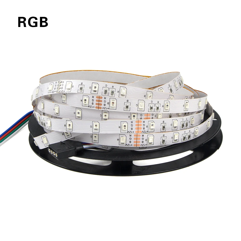 5 м 3528 SMD RGB Светодиодная лента Гибкая 300 светодиодный s световая ЕС вилка 12 В 3A
