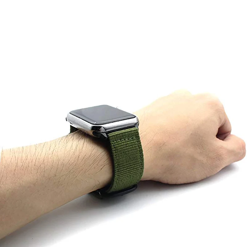  black Hot sale Nylon strap for Apple Watch Band Series 3/2/1 sport leather bracelet 42mm 38mm strap for iwatch band